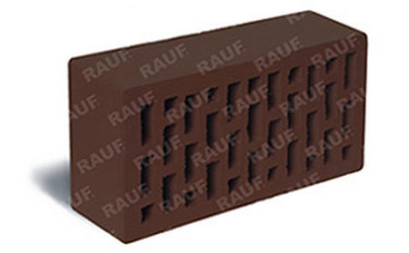 Керамический облицовочный кирпич пустотелый ЛСР (RAUF Fassade) темно-коричневый гладкий М150 250*120*65 мм