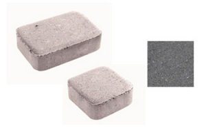 Тротуарная плитка ВЫБОР Классико 1КО.4, гладкая, черный (в комплекте 2 камня)