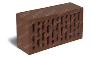 Керамический облицовочный кирпич пустотелый ЛСР (RAUF Fassade) коричневый гладкий М150 250*120*65 мм
