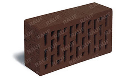 Керамический облицовочный кирпич пустотелый ЛСР (RAUF Fassade) темно-коричневый тростник М150 250*120*65 мм