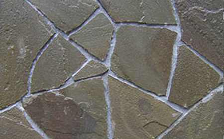 Песчаник рваный край серо-бурый, 25-35 мм