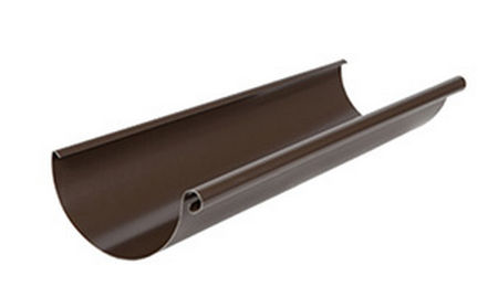 Желоб водосточный AQUASYSTEM коричневый, D 125 мм, L 3 м