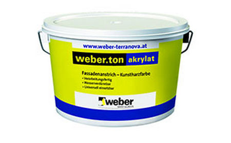 Фасадная акриловая краска weber.ton akrylat, 25 кг